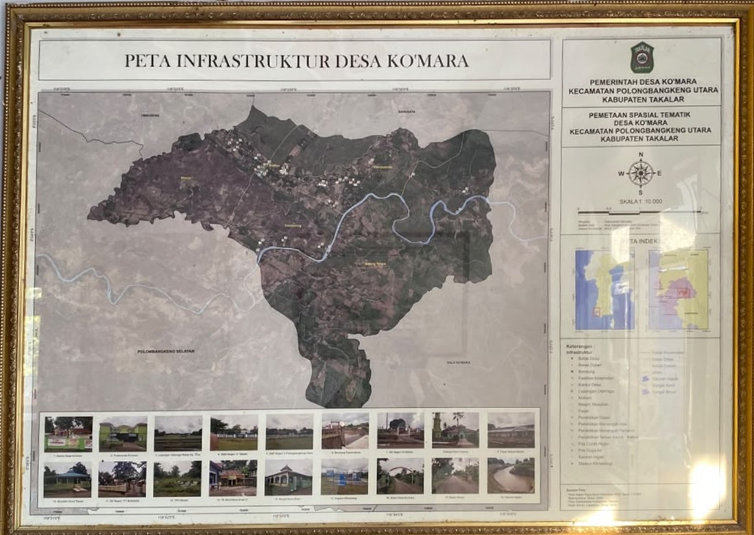 Peta Infrastruktur Desa Ko'Mara